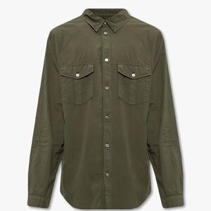 ZADIG & VOLTAIRE Thibaut Voile Cotton Twin‎ Pocket Button Down Shirt Size XL